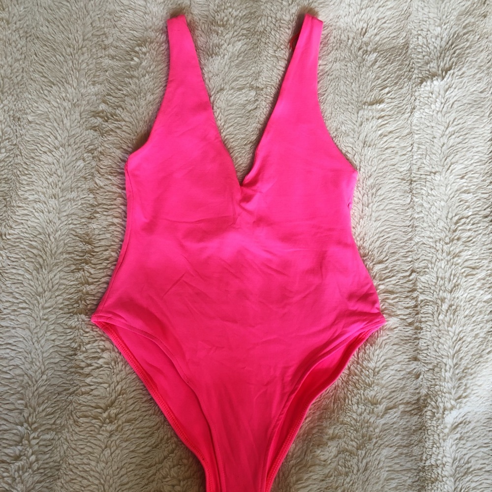 Zara neon pink bodysuit